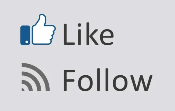Like Follow Facebook